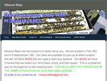 Tablet Screenshot of missouribees.com